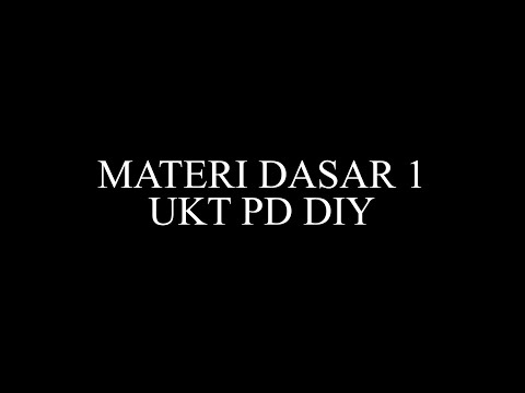 Materi UKT - Perisai Diri Dasar 1 A \u0026 B