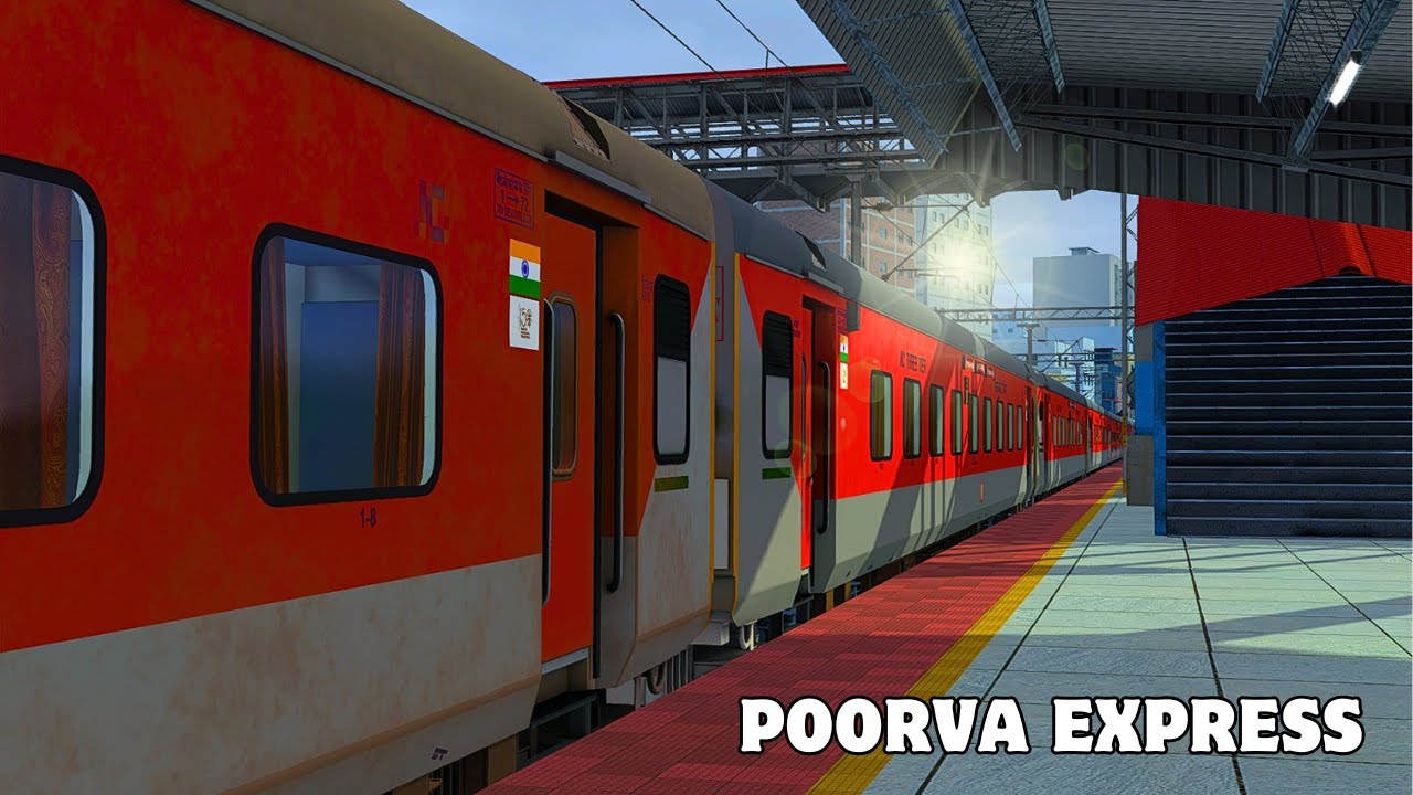 POORVA EXPRESS JOURNEY IN INDIAN TRAIN SIMULATOR || New Delhi-Howrah ...