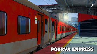 POORVA EXPRESS JOURNEY IN INDIAN TRAIN SIMULATOR || New Delhi-Howrah Poorva Express screenshot 4