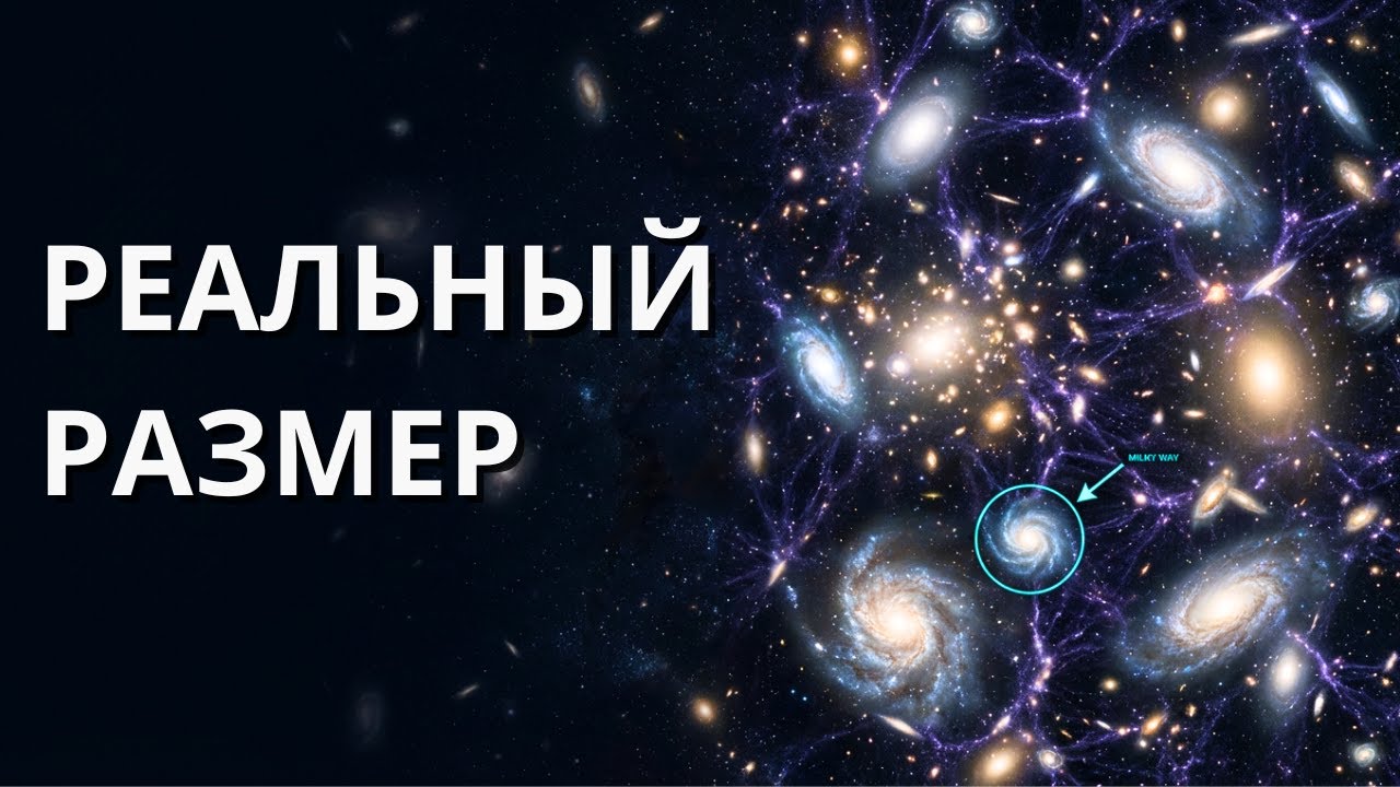 Настоящий размер нашей Млечной Пути во Вселенной | Документальный фильм для сна