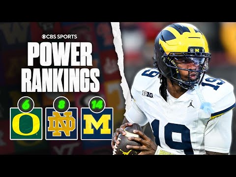 College Football Power Rankings Week 14: Oregon at No. 6 after statement win, Michigan up to No. 14