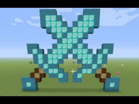 Minecraft How To Make Dual Diamond Swords Youtube