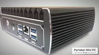 Partaker I7 Fanless  AES-NI support Firewall Pfsense Mini PC Celeron 3855U With 6*RJ45 1000M