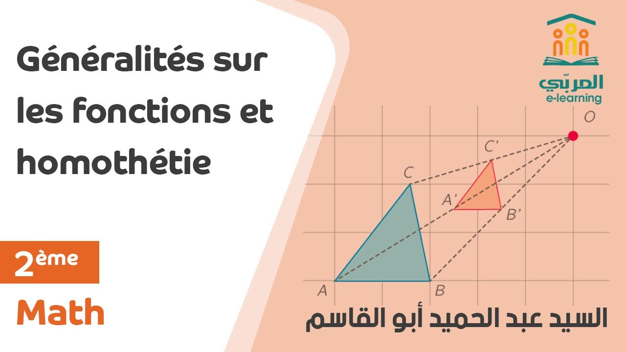 2ème année : Série d'Exercices Corrigés - Fonctions & Homothétie | Mathématiques