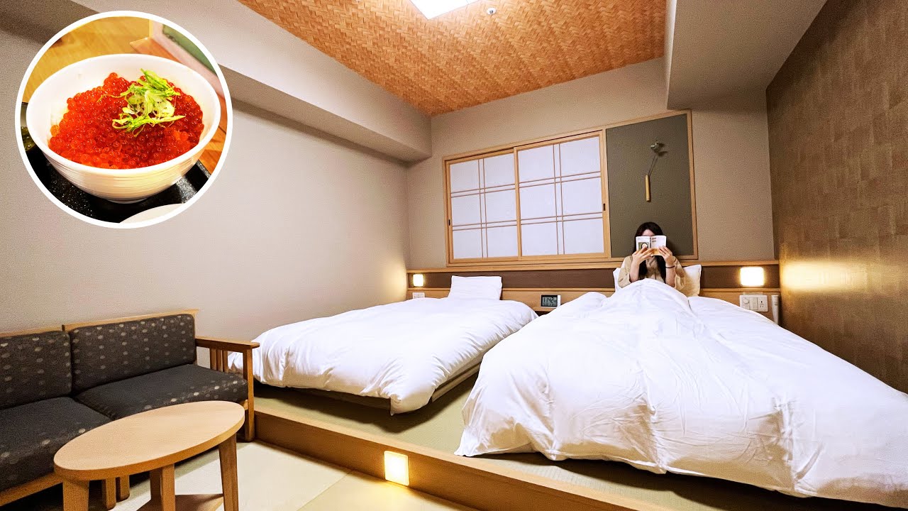 Japanese style hotel with hot spring, too many free! breakfast