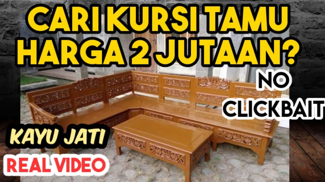  KURSI  TAMU  MINIMALIS HARGA 2  JUTAAN  JATI JEPARA Kursi  