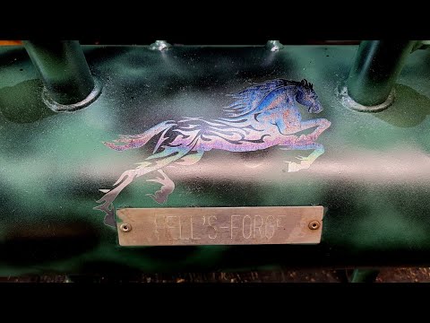 Laser engraving my old knife forge