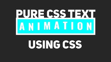 Pure Css Text Animation Effect | Css Animation | @codes Tutorials