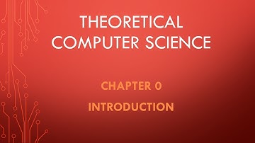 Theoretical Computer Science. Chapter 0. Introduction.