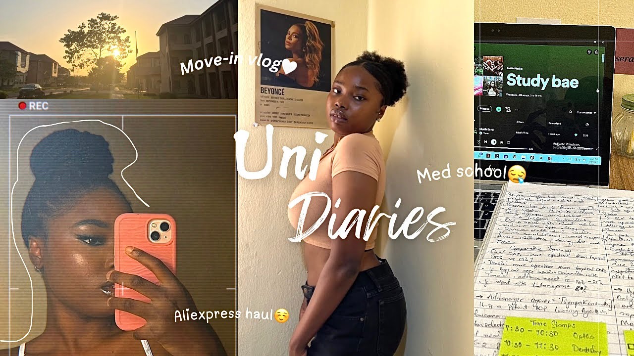 Move-in vlog, Aliexpress haul, Room Tour, Medschool stuff, grocery shopping and more♡