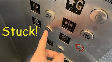 VASTZITTEN in de lift! Vastgelegd op camera!