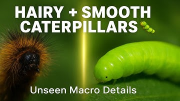 Caterpillars You’ve Never Seen 🐛 | Hairy & Non-Hairy Species Macro Shots.