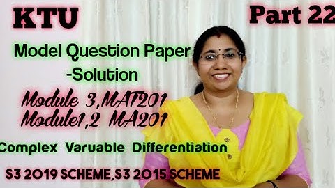 S3 Model Question paper solution|S3(2019) MAT201 Module 3|S3(2015) MA201 module1,2 |KTU|BTech Part22