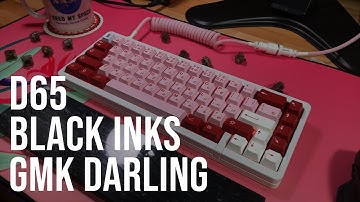 KBDfans D65 with lubed + filmed Black Inks Sound Test