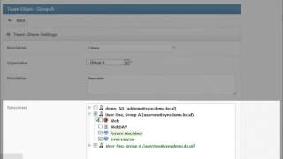 Team Shares for Admins vBoxxCloud