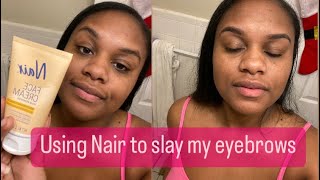 Nair Face Cream Eyebrow Slay