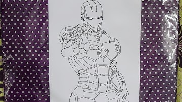 Avengers Endgame - Iron Man | How to Draw Iron Man Step by Step