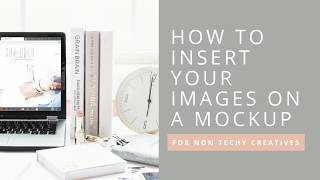 Super quick way to insert your images on a mockup!