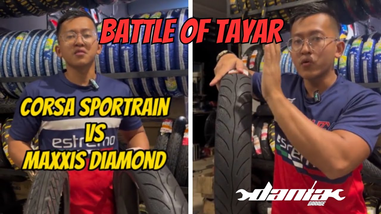 Battle Of Tayar! Corsa Sportrain VS Maxxis Diamond YouTube