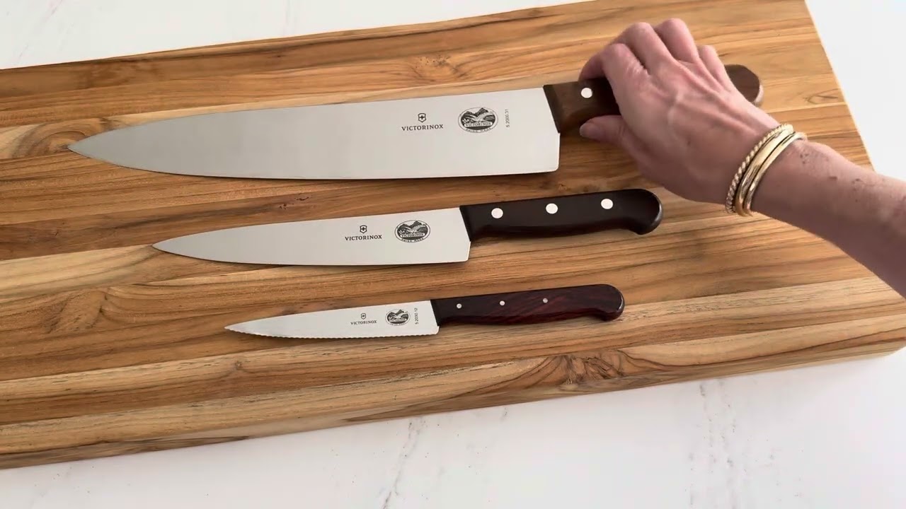 Victorinox Serrated Utility Knife with Rosewood Handle | Knife