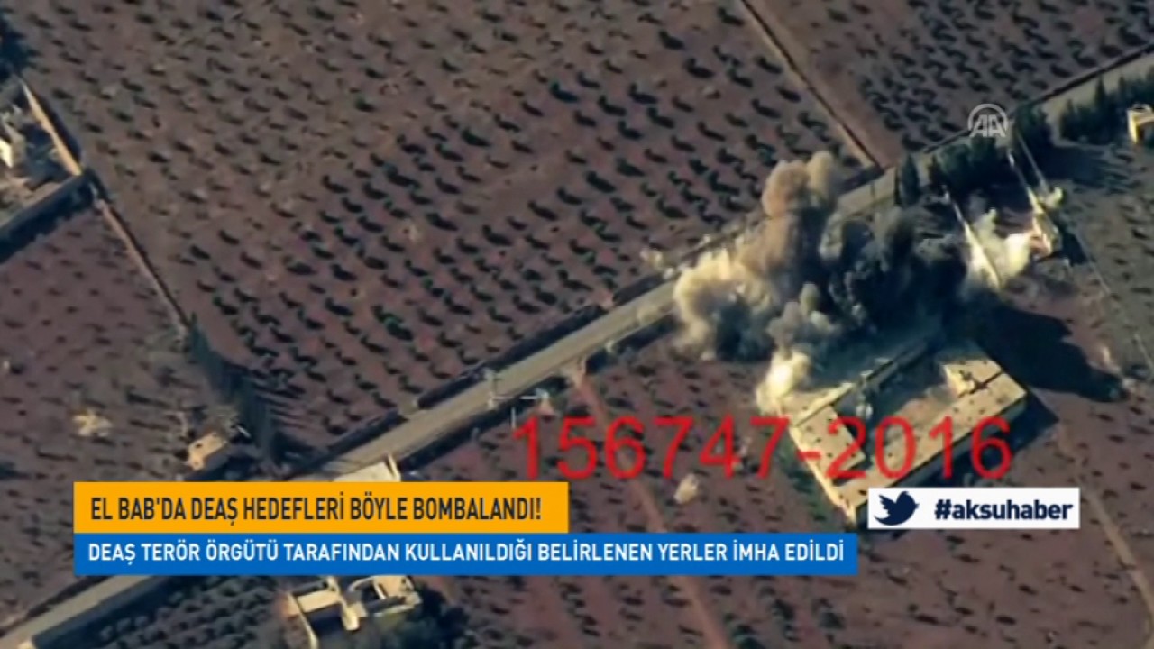 El-Bab'da DEAŞ hedefleri böyle vuruldu