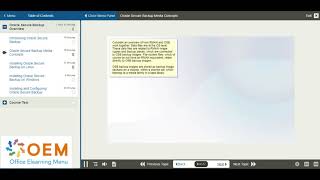 Oracle Database 11g Secure Backup Elearning Training DEMO
