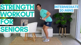 Strength and Balance Workout For Seniors - 20 Minutes, with Weights, Intermediate | More Life Health by More Life Health Seniors 71,649 views 1 year ago 19 minutes