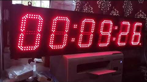 COSYCOM 6 DIGIT LARGE LED CLOCK WITH PC APPLICATION