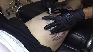 Phoenix tattoo - Timelapse - by Thai tattoo studio shop pattaya Ttatt2s