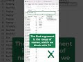 🇺🇸 EXCEL TRICKS: ☝✌🖐 Counting values: the COUNTIF function #shorts
