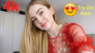 (4K) Shein Transparent Micro Bikini Try-On Haul | Fashion Review \u0026 Trends | #tryonhaul #101