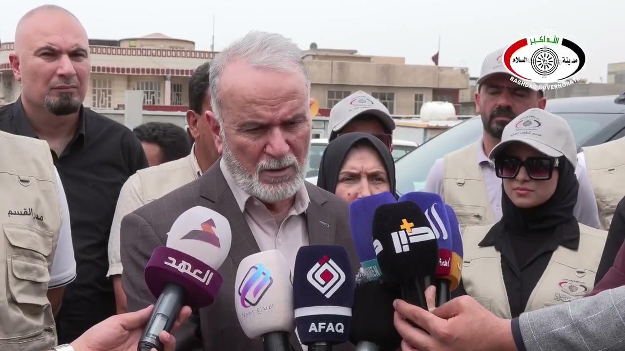 #بالفديومحافظ بغداد يشرف ميدانياً على المشاريع المنفذة في قضاء الزوراء ويوجه بحل مشاكل الاهالي. ‌‎