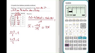 statistiques à 1 variable avec casio