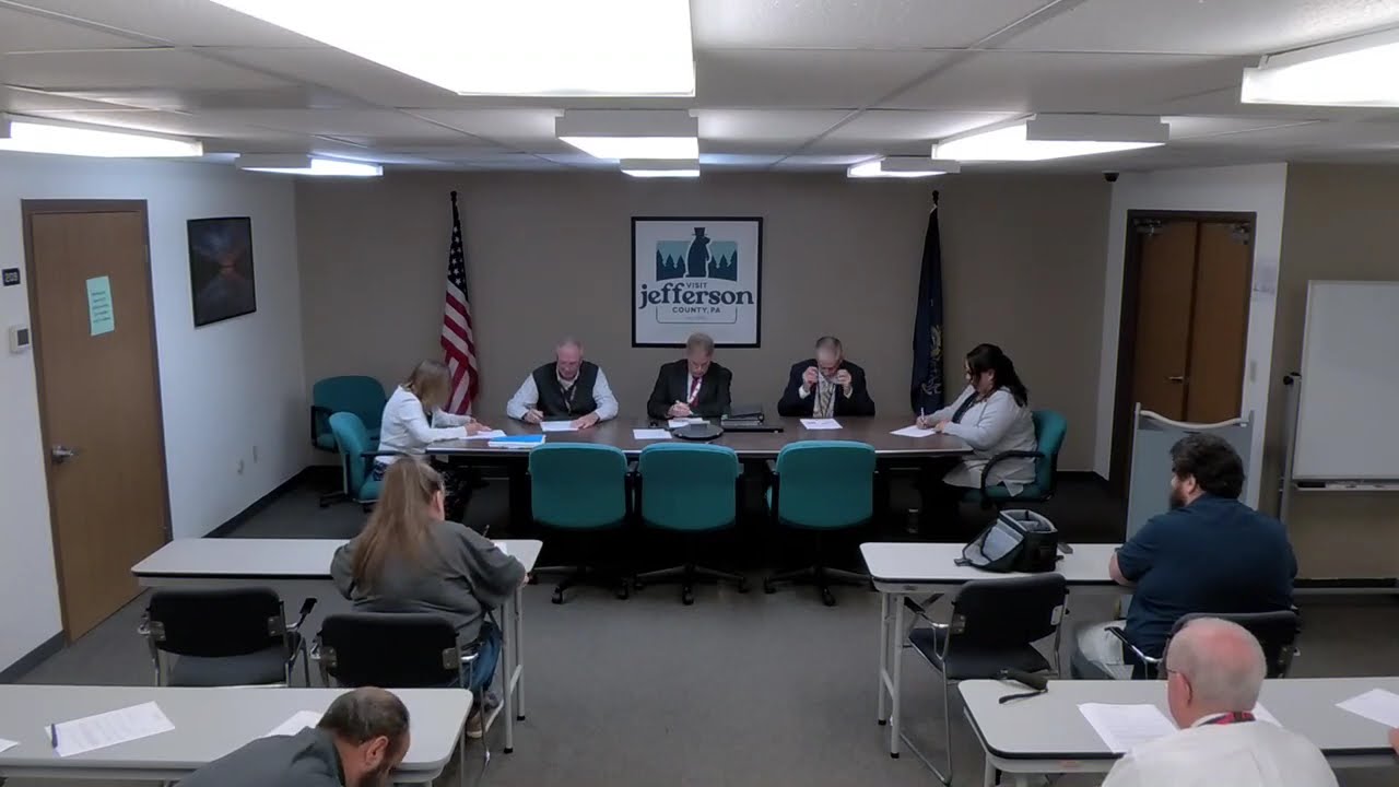 Jefferson County PA Commissioners’ Meeting 9-9-2025