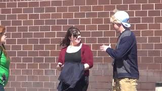 Sneezing Silly String on People (Reupload)