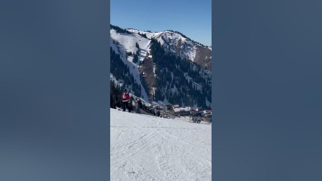 Ski resort Shymbulak. Kazakhstan. Almaty. Горнолыжный курорт Шымбулак ...