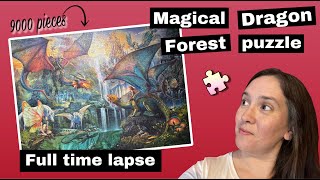 Magical Dragon Forest puzzle - 9000 PIECES by Ravensburger - full time lapse, with close ups!