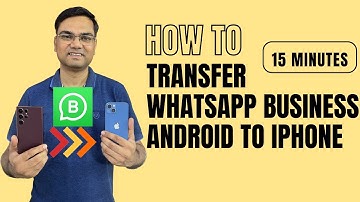 how to transfer whatsapp business from android to iphone | without pc and without reset | wutsapper