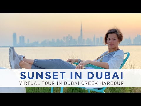 Sunset in Dubai Creek Harbour | Virtual Tour in Dubai