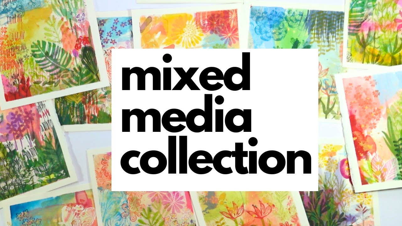 Create a Series of Mixed Media Paintings the Easy Way - YouTube