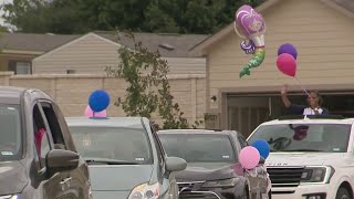 Staff at Kipp Esperanza Primary School hold parade to celebrate student’s recovery following Eas...