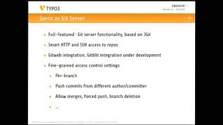 Using Gerrit Code Review in an open source project