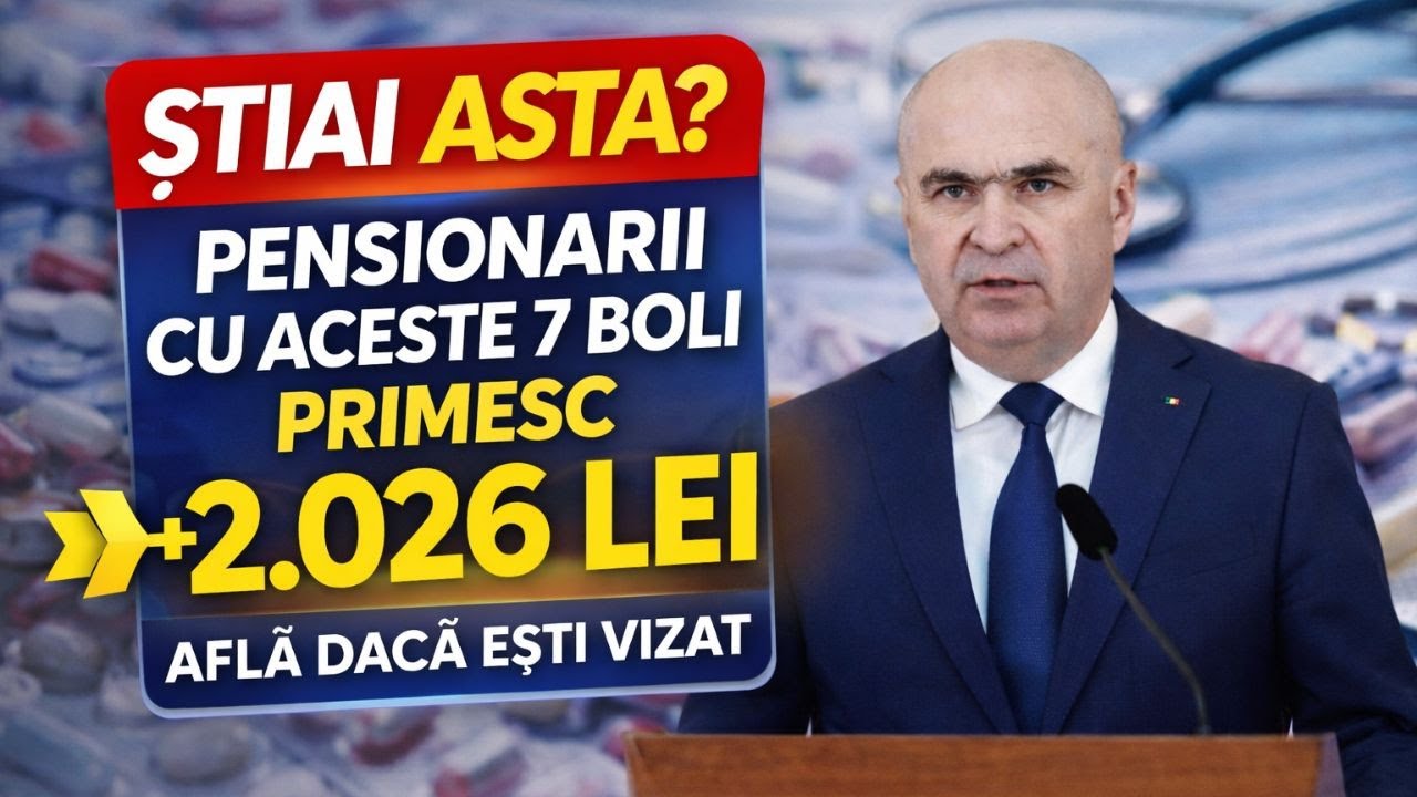 Știai asta? Pensionarii cu aceste 7 boli primesc +2.026 lei! Află dacă ești vizat