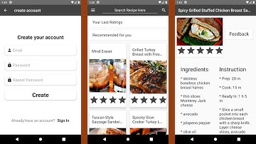 Food Recipe Recommendation system | Android Studio | JAVA | Python | Django