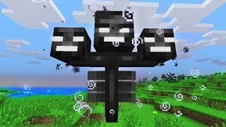 I beat the wither boss in minecraft (easy)