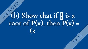 Prove a fundamental result about polynomials
