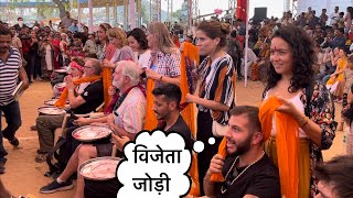 पुष्कर मेले में विदेशी मेहमानों की साफ़ा बांध प्रतियोगिता 2022 || Turban tying competition