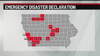 Gov. Reynolds issues disaster proclamation for 15 Iowa counties