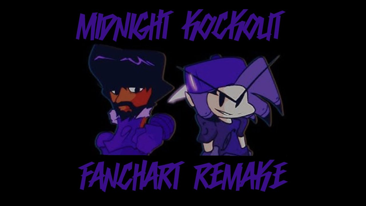 Midnight Knockout V3 FANCHART REMAKE | Wii Funkin' Luminous Mix