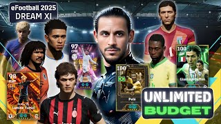 The Ultimate Unlimited Budget Dream Xi Of Efootball 2025